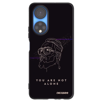 Picasee silikonový černý obal pro Honor X7 - You are not alone