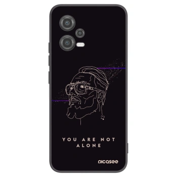Picasee silikonový černý obal pro Xiaomi Poco X5 - You are not alone