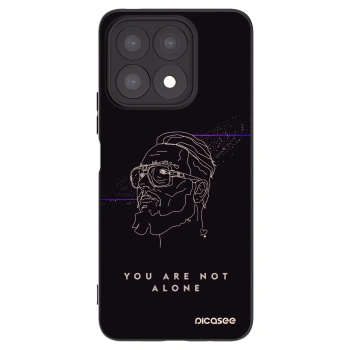 Picasee silikonový černý obal pro Honor X8a - You are not alone