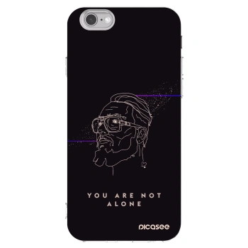 Picasee silikonový průhledný obal pro Apple iPhone 6/6S - You are not alone