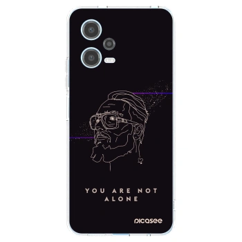 Picasee silikonový průhledný obal pro Xiaomi Redmi Note 12 5G - You are not alone