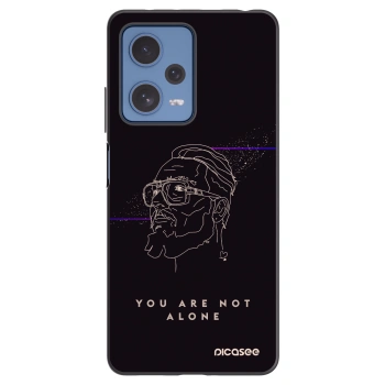 Picasee silikonový černý obal pro Xiaomi Redmi Note 12 Pro 5G - You are not alone