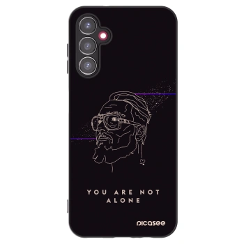 Picasee silikonový černý obal pro Samsung Galaxy A14 4G A145R - You are not alone