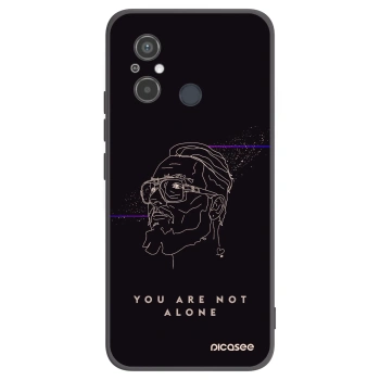 Picasee silikonový černý obal pro Xiaomi Redmi 12C - You are not alone