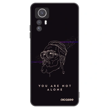 Picasee silikonový černý obal pro Xiaomi Redmi Note 12S - You are not alone