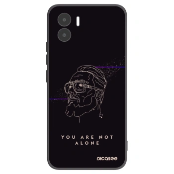 Picasee silikonový černý obal pro Xiaomi Redmi A2 - You are not alone