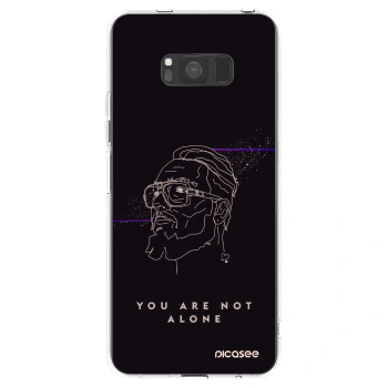 Picasee silikonový průhledný obal pro Samsung Galaxy S8 G950F - You are not alone