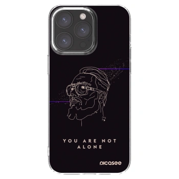 Picasee silikonový průhledný obal pro Apple iPhone 15 Pro Max - You are not alone