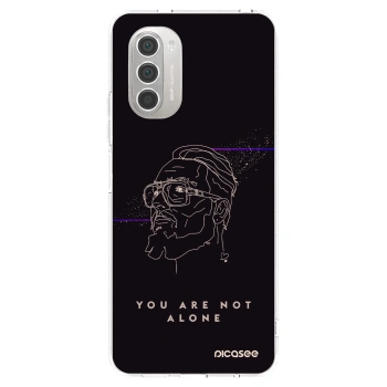 Picasee silikonový průhledný obal pro Motorola Moto G51 - You are not alone