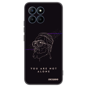 Picasee silikonový černý obal pro Honor 70 Lite - You are not alone