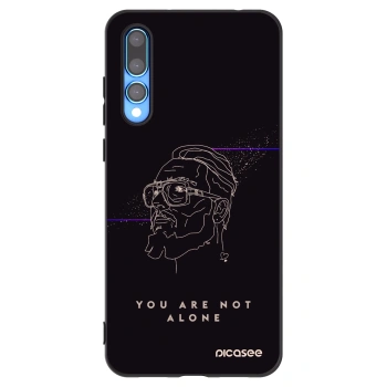 Picasee silikonový černý obal pro Huawei P20 Pro - You are not alone