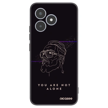 Picasee silikonový černý obal pro Realme C53 - You are not alone