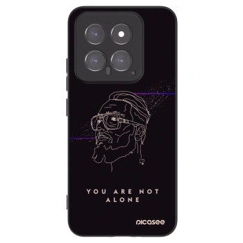 Picasee silikonový černý obal pro Xiaomi 14 - You are not alone