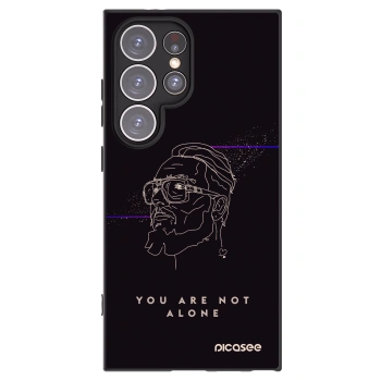 Picasee silikonový černý obal pro Samsung Galaxy S24 Ultra S928B 5G - You are not alone