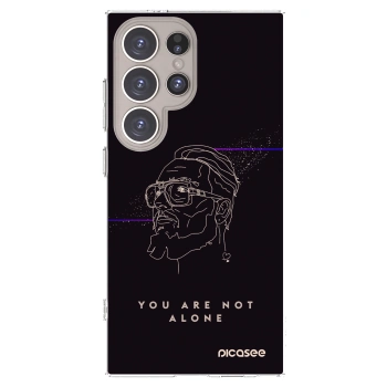 Picasee silikonový průhledný obal pro Samsung Galaxy S24 Ultra S928B 5G - You are not alone