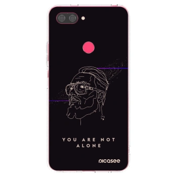 Picasee silikonový průhledný obal pro Xiaomi Mi 8 Lite - You are not alone