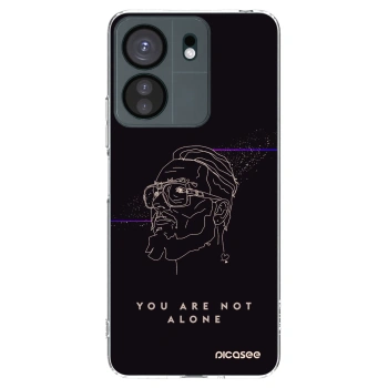 Picasee silikonový průhledný obal pro Xiaomi Redmi 13C 4G - You are not alone