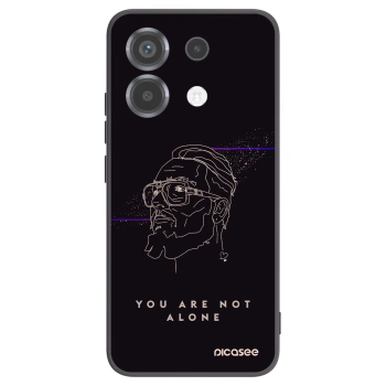 Picasee silikonový černý obal pro Xiaomi Poco X6 - You are not alone