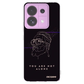 Picasee silikonový průhledný obal pro Xiaomi Redmi Note 13 Pro 5G - You are not alone
