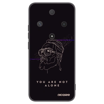 Picasee silikonový černý obal pro Honor Magic6 Lite 5G - You are not alone