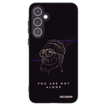 Picasee silikonový černý obal pro Samsung Galaxy A35 5G A356B - You are not alone