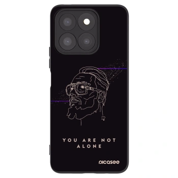 Picasee silikonový černý obal pro Honor X8b - You are not alone