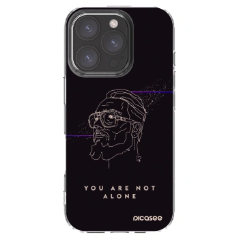 Picasee silikonový průhledný obal pro Apple iPhone 16 Pro - You are not alone