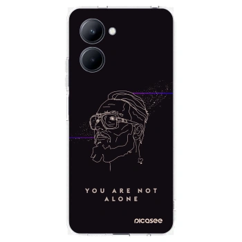 Picasee silikonový průhledný obal pro Realme C33 (2023) - You are not alone