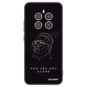Picasee silikonový černý obal pro Realme 12 Pro 5G - You are not alone
