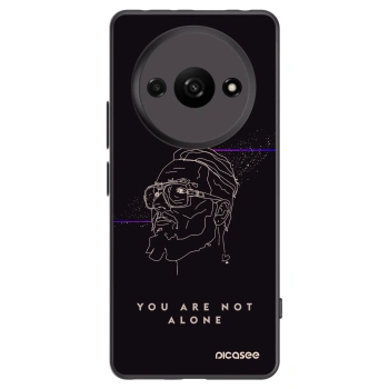 Picasee silikonový černý obal pro Xiaomi Redmi A3 - You are not alone