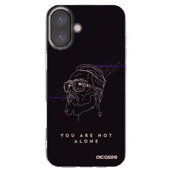 Picasee silikonový průhledný obal pro Apple iPhone 16 Plus - You are not alone