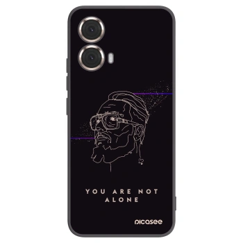 Picasee silikonový černý obal pro Motorola Moto G85 - You are not alone