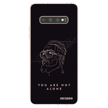 Picasee silikonový průhledný obal pro Samsung Galaxy S10 Plus G975 - You are not alone