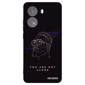 Picasee silikonový černý obal pro Xiaomi Poco X7 - You are not alone