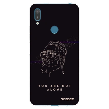 Picasee silikonový průhledný obal pro Huawei Y7 2019 - You are not alone