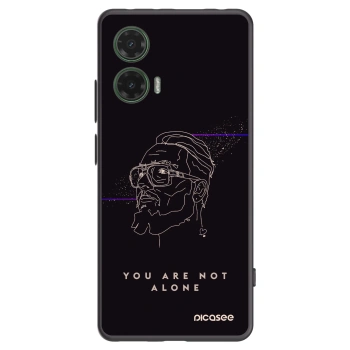 Picasee silikonový černý obal pro Motorola Moto G35 5G - You are not alone