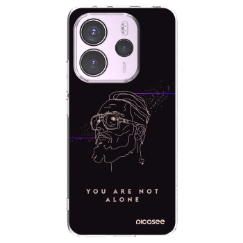 Picasee silikonový průhledný obal pro Xiaomi Redmi Note 14 4G - You are not alone