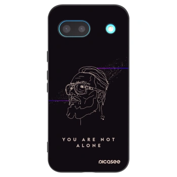 Picasee silikonový černý obal pro Google Pixel 8a - You are not alone