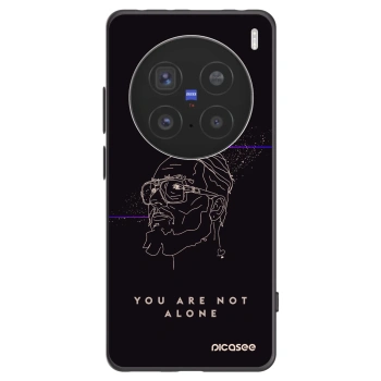 Picasee silikonový černý obal pro Vivo X200 Pro - You are not alone