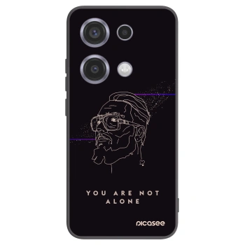 Picasee silikonový černý obal pro Xiaomi Redmi Note 14S - You are not alone