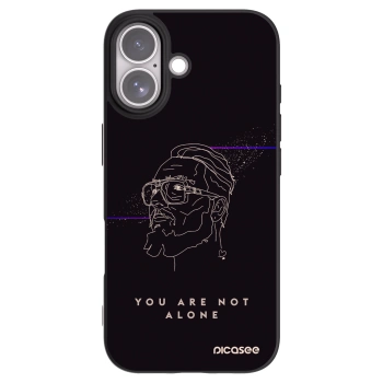 Picasee silikonový černý obal pro Apple iPhone 17 - You are not alone