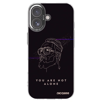 Picasee silikonový průhledný obal pro Apple iPhone 17 - You are not alone