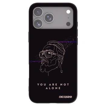 Picasee silikonový černý obal pro Apple iPhone 17 Pro Max - You are not alone