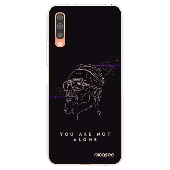 Picasee silikonový průhledný obal pro Samsung Galaxy A70 A705F - You are not alone