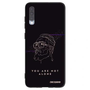 Picasee silikonový černý obal pro Samsung Galaxy A70 A705F - You are not alone