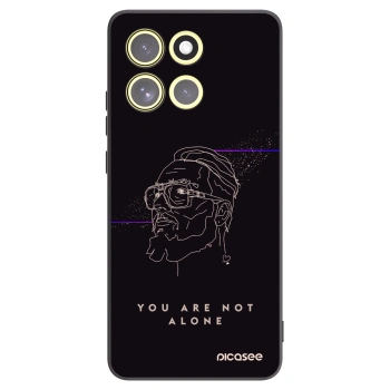 Picasee silikonový černý obal pro Motorola Moto G86 5G - You are not alone