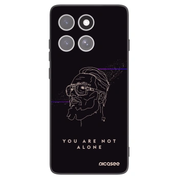 Picasee silikonový černý obal pro Motorola Edge 60 Fusion - You are not alone