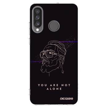 Picasee silikonový průhledný obal pro Huawei P30 Lite - You are not alone
