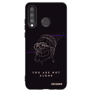 Picasee silikonový černý obal pro Huawei P30 Lite - You are not alone
