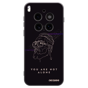 Picasee silikonový černý obal pro Vivo X300 Pro - You are not alone